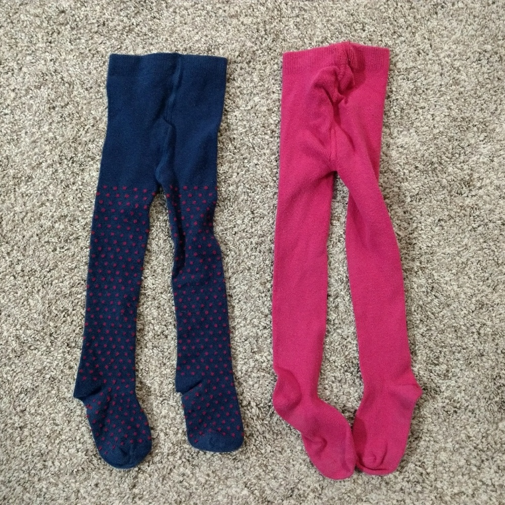 Crazy 8 set of 2 pairs of tights size 18-36 mths